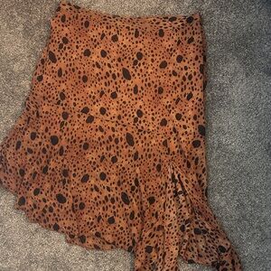 Leopard Print Women's Skirt